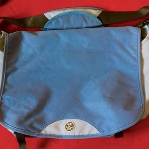 Large sturdy canvas computer bag.